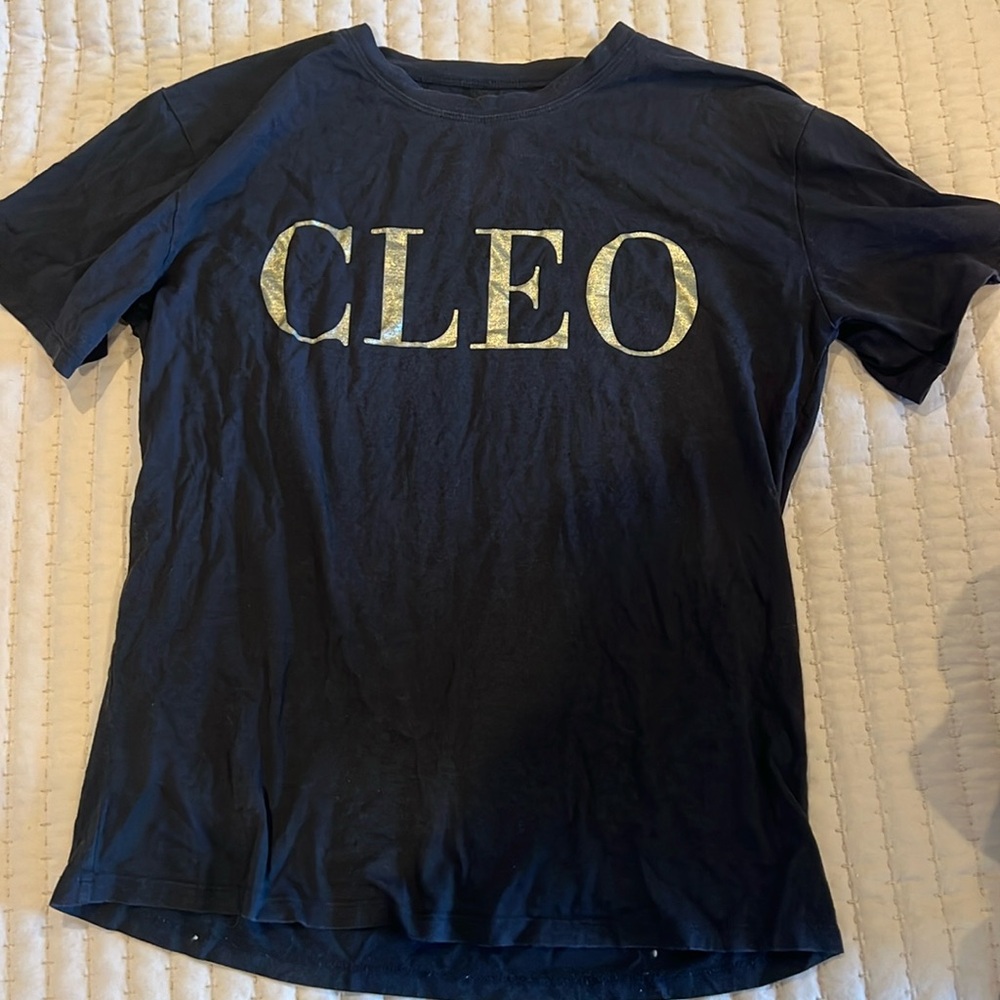 Cleo Harper SCOUT TEE - BLACK & GOLD T-shirt black S small
